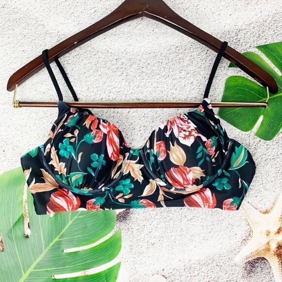 Shein padded underwire floral bikini top - Picture 1 of 7